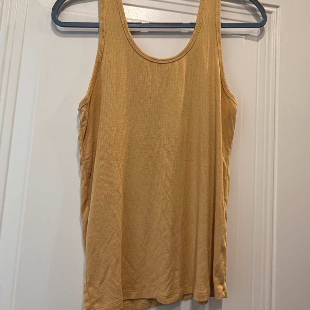 Active Basic Mustard Tank Top